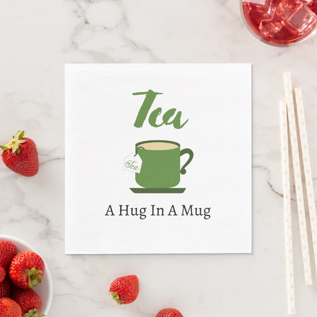 Tea A Hug In A Mug Napkins (Creator Uploaded)