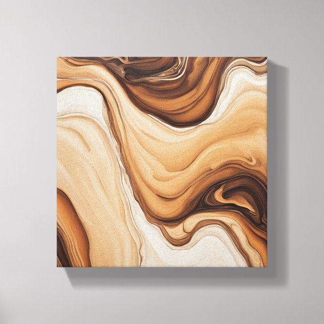 Tea Abstract Art Canvas Print (Front)