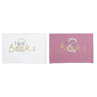 Tea and Books Pillowcase Set