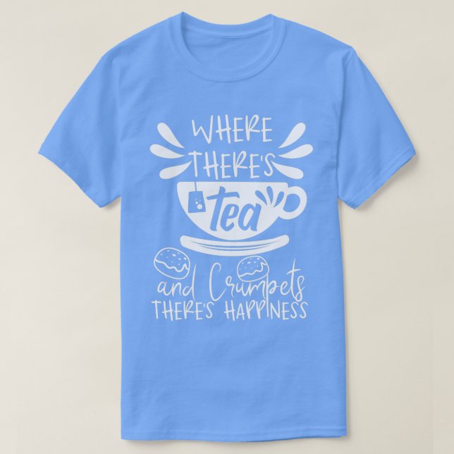 Tea and Crampets Tea Lover British Afternoon Tea 3 T-Shirt (Design Front)