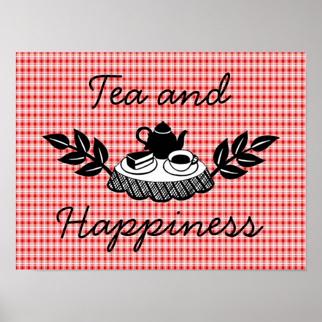 Tea and Happiness Poster (Front)