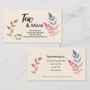 Tea and More Business Card