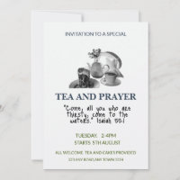 Tea and Prayer: Community Fellowship Invitation