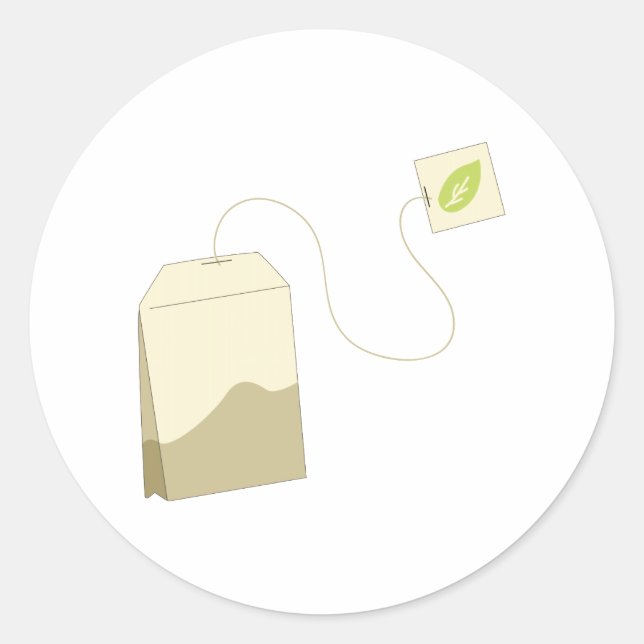 Tea Bag Classic Round Sticker (Front)