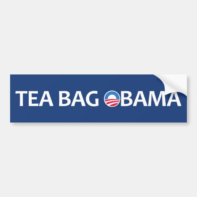 Tea Bag Obama Bumper Sticker (Front)