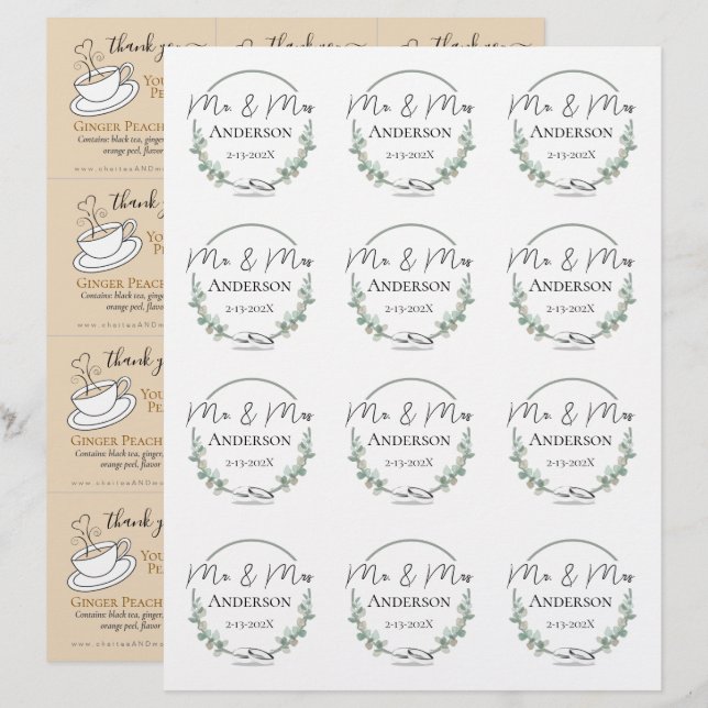 Tea Bag Wedding (Front/Back)