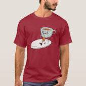 Tea Bagger Cup and Plate Kitchen Humour Sunday T T-Shirt (Front)