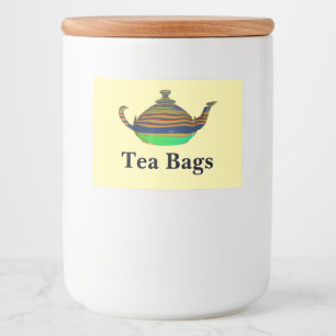 Tea Bags Food Label