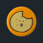 Tea biscuit 6 cm round badge<br><div class="desc">Cute tea biscuit buttons</div>