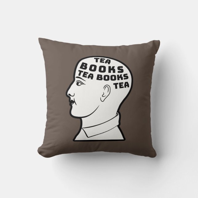 Tea & Books Cushion (Front)
