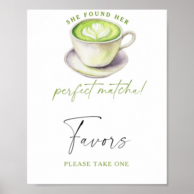 Tea bridal shower Favours please take one  Poster (Front)