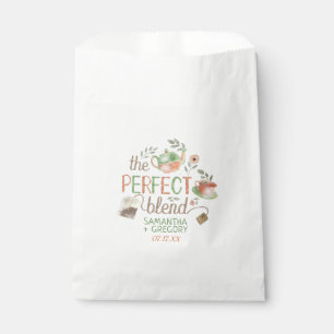 Tea Bridal Wedding Shower The Perfect Blend Custom Favour Bags