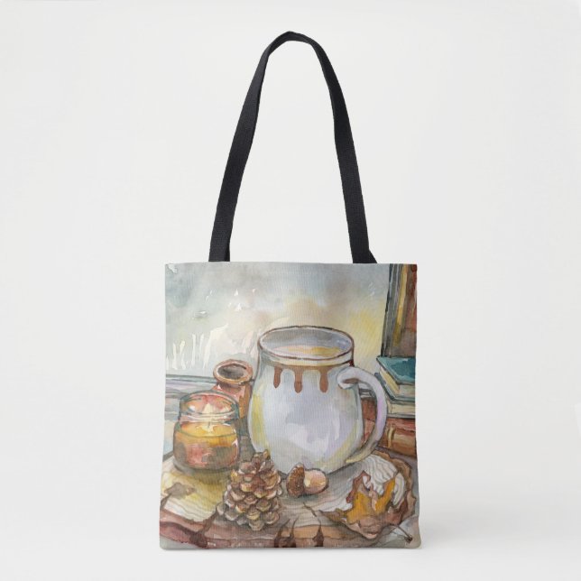 Tea by the Window Tote Bag (Front)