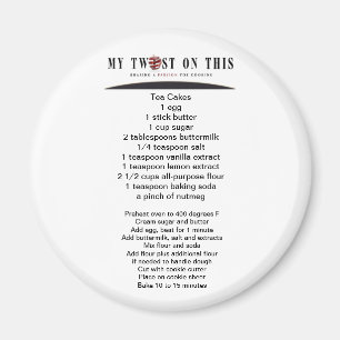 Tea Cake Recipe Magnet ™