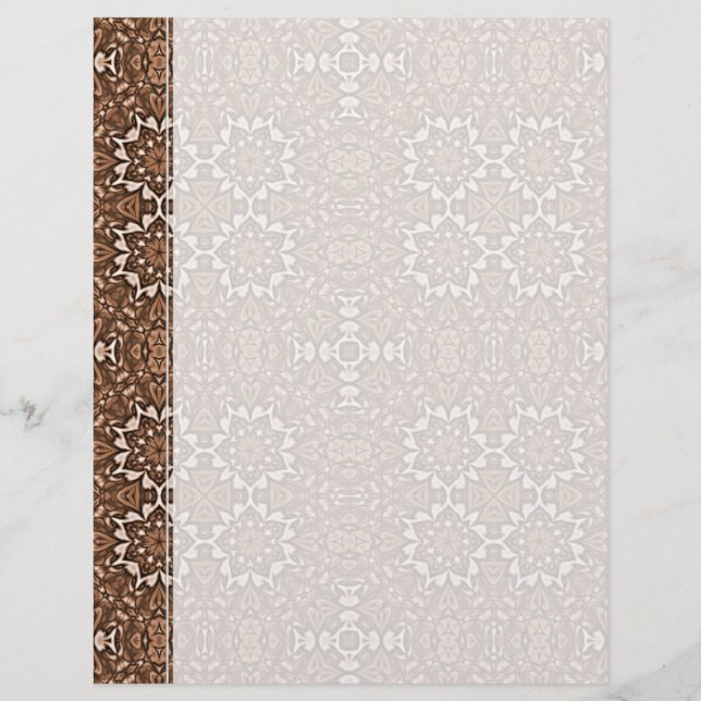 Tea Colour Kaleidoscope Pattern (Front)