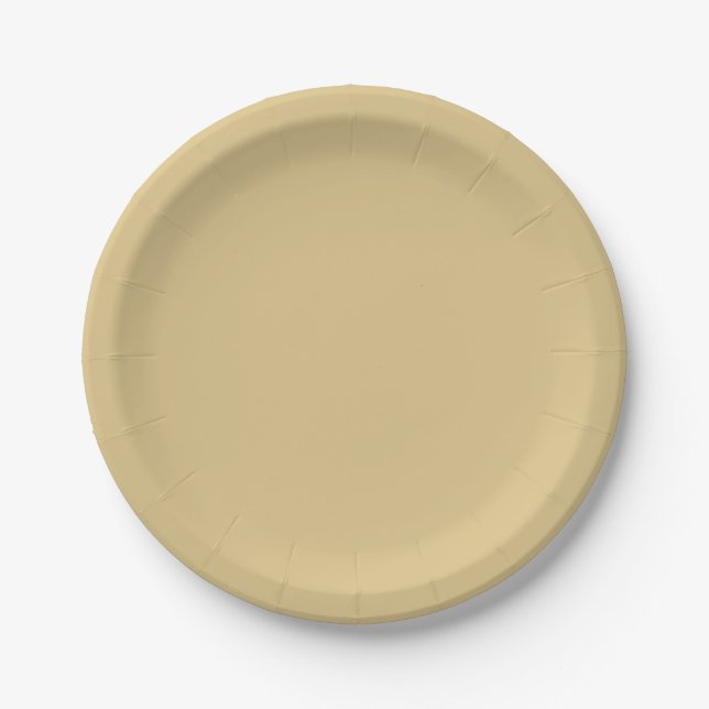 Tea-Coloured Paper Plates (Front)