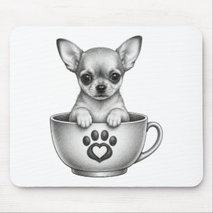 Tea Cup Chihuahua Puppy  Mouse Pad