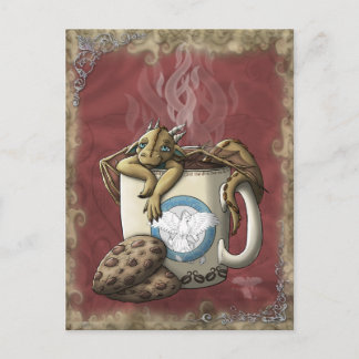 [Tea Cup Dragon] Coffee Postcard
