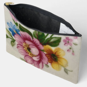 Tea Cup Floral Bouquet Print Cut Sew Bag