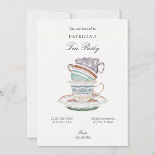Tea cup invitation