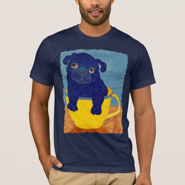 Tea Cup Pug T-Shirt (Front)
