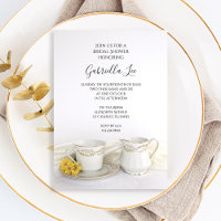Tea Cup with Yellow Daisies Bridal Shower
