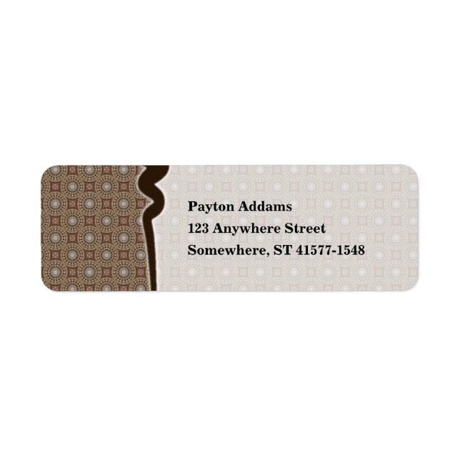 Tea Dyed Pattern 1 • Label (Front)