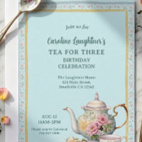 Tea For Three Flower Garden Birthday