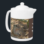 Tea For Two Cute Ground Squirrels Photo Nature<br><div class="desc">Ready for tea for two? This teapot features a nature photo that captures an adorable little ground squirrel standing up and looking around his desert home. His front paws are held out in front of him and his side profile is on display. The squirrel photograph appears on both sides of...</div>