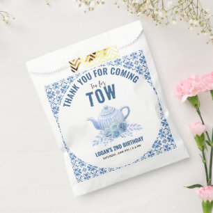 Tea for Two – Floral 2nd Birthday Party Favour Bags