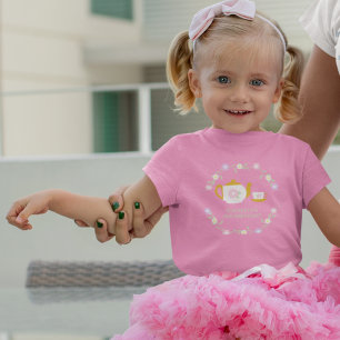 Tea for Two Girl 2nd Birthday Toddler T-Shirt