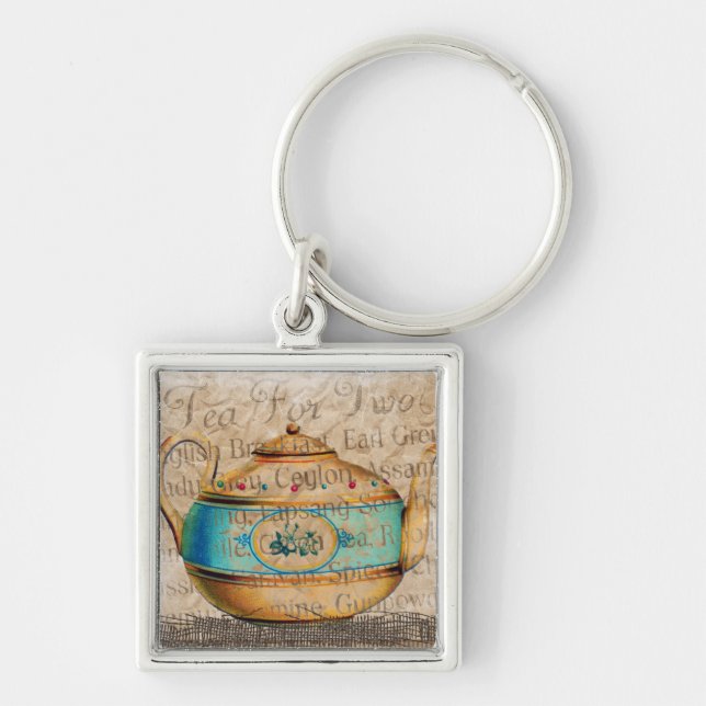Tea For Two Key Ring (Front)