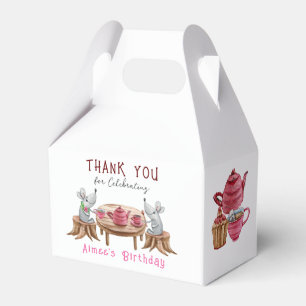 Tea For Two Paper Favour Box, Gable 4x2.5x5 Favour Box