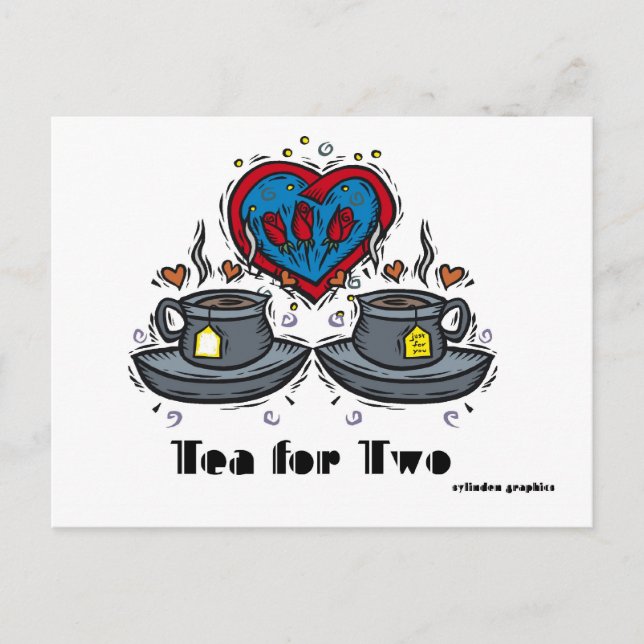Tea for Two Postcard (Front)