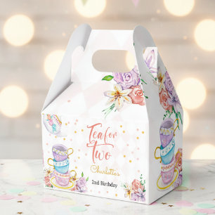 Tea for two, tea birthday favour box