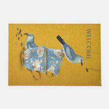 Tea For Two Welcome Mat