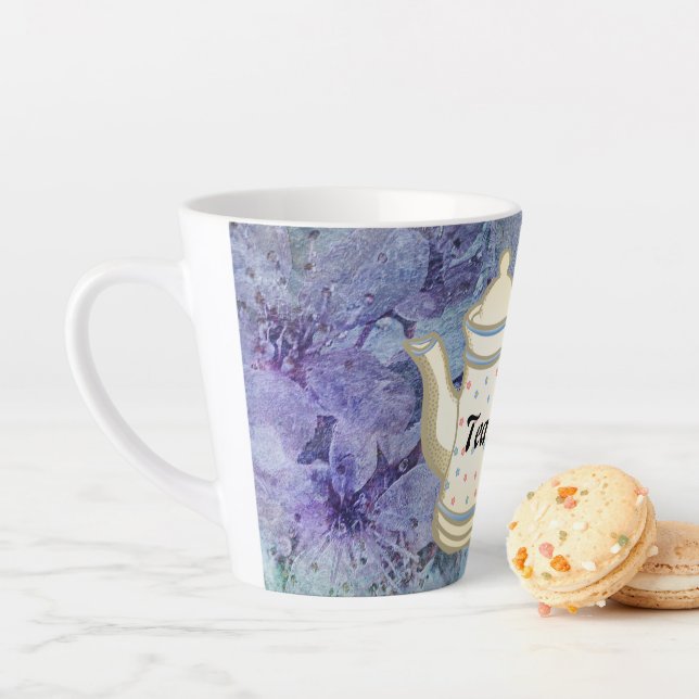 Tea? #FROMily From Fandom Liu Diner Design 12 oz Latte Mug (In Situ)