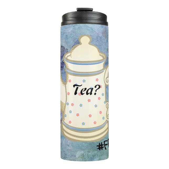 Tea? #FROMily From Fandom Liu Diner Design Thermal Tumbler (Front)