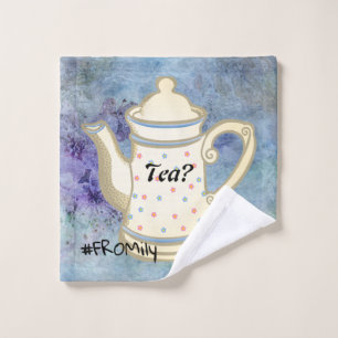 Tea? #FROMily From Fandom Liu Diner Design Wash Cloth