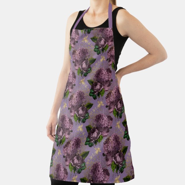 Tea Garden Bee Series Design 17  Apron (Insitu)