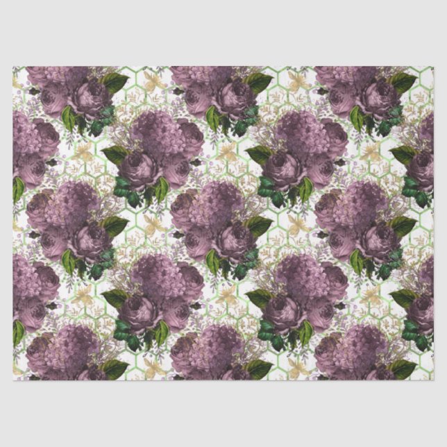 Tea Garden Bee Series Design 28 Tissue Paper (Front)