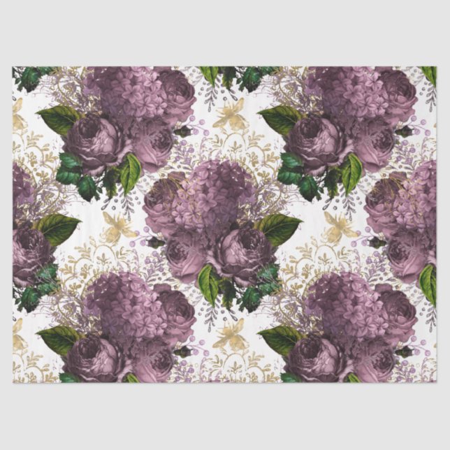 Tea Garden Bee Series Design 39 Tissue Paper (Front)