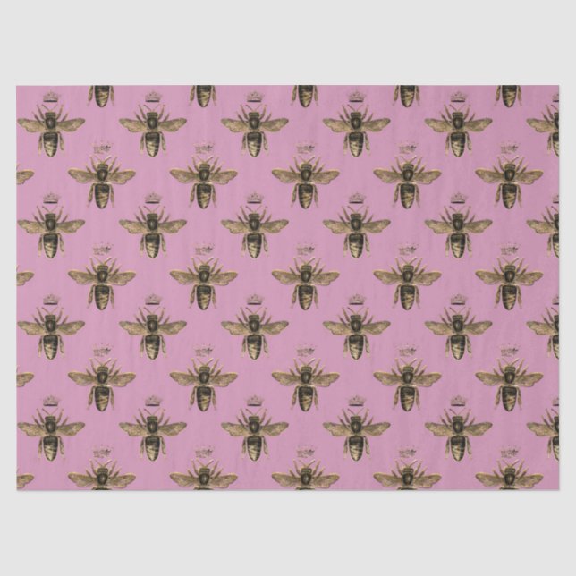 Tea Garden Bee Series Design 4 Tissue Paper (Front)