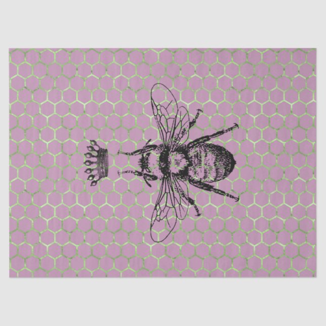Tea Garden Bee Series Design 59 Tissue Paper (Front)