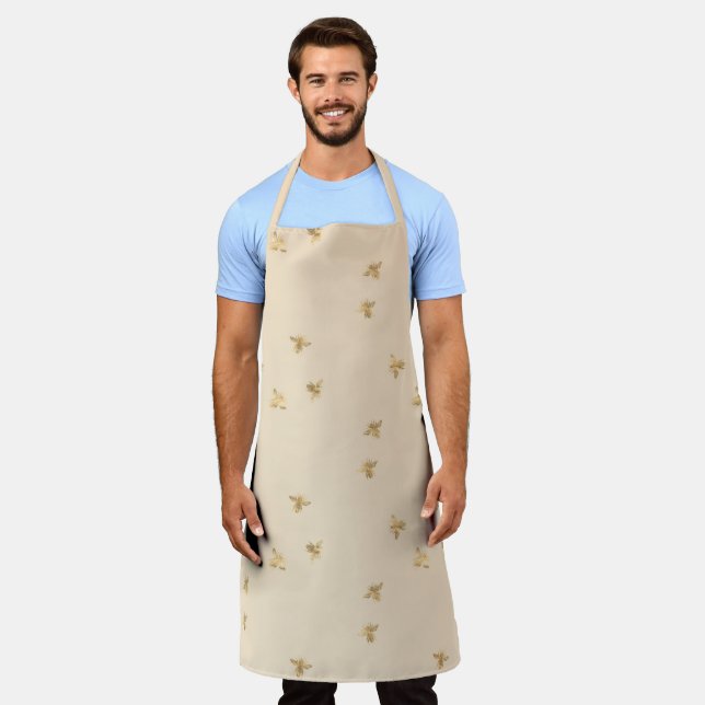 Tea Garden Bee Series Design 8  Apron (Worn)