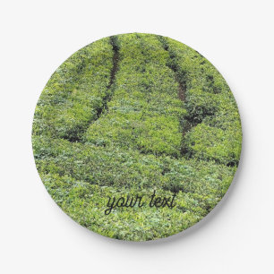 Tea gardens of Munnar on  Paper Plate