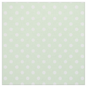 Tea Green Polka Dot Pattern Fabric