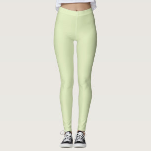 Tea Green Solid Blank Colour Leggings