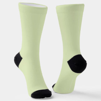 Tea Green Solid Blank Colour Socks