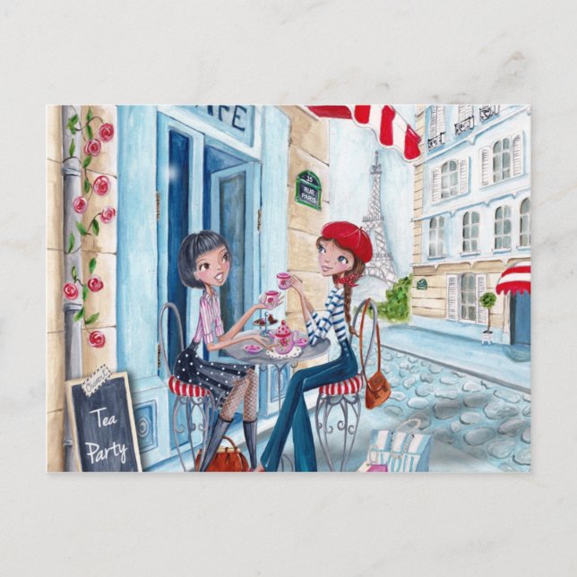 Tea in Paris - postcards (Front)